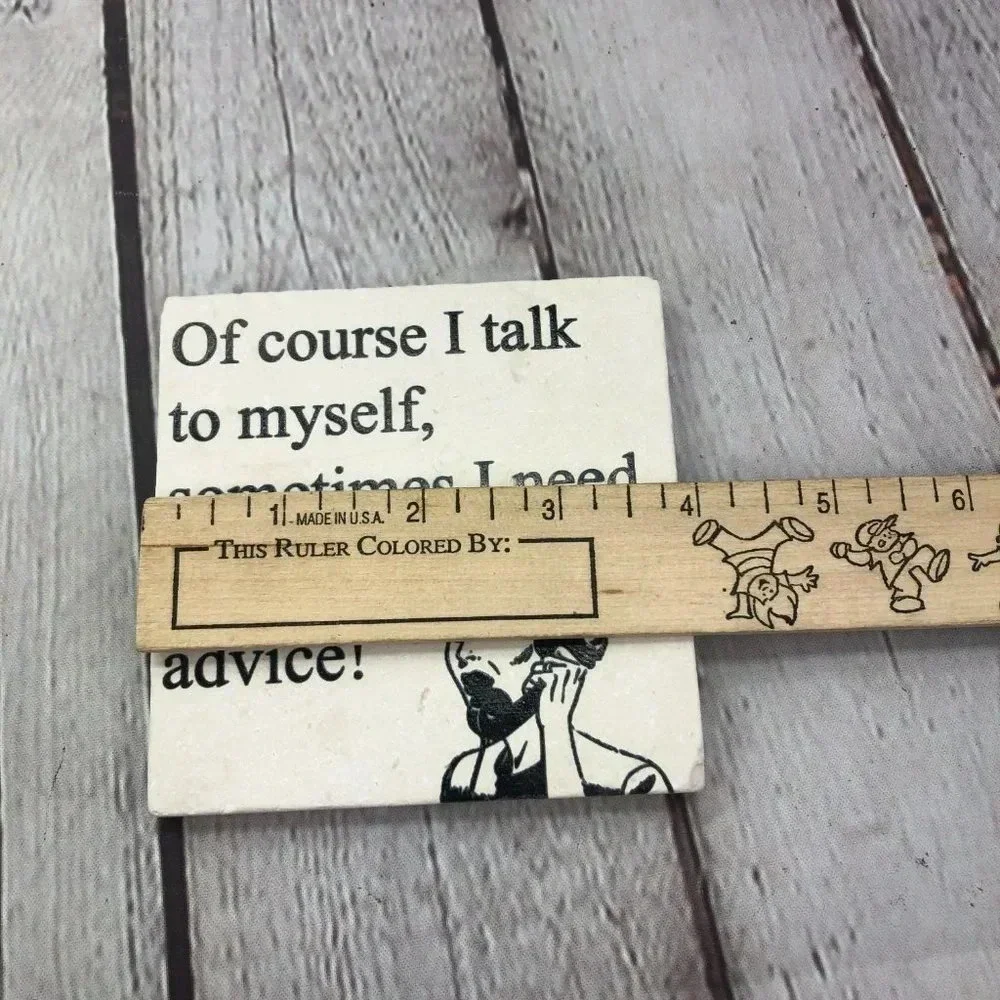 Coasters EXPERT ADVICE DRINK COASTER set of 4